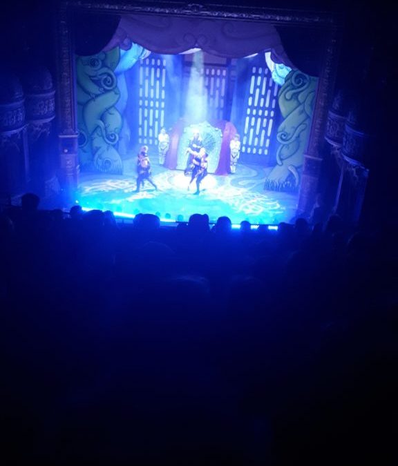 Annual whole school Christmas trip to the Panto to see Jack and the Beanstalk